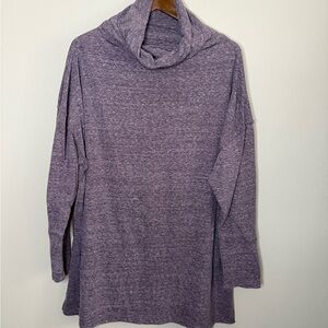 Free People We The Free Cowl Neck Tunic Purple Oversized Top